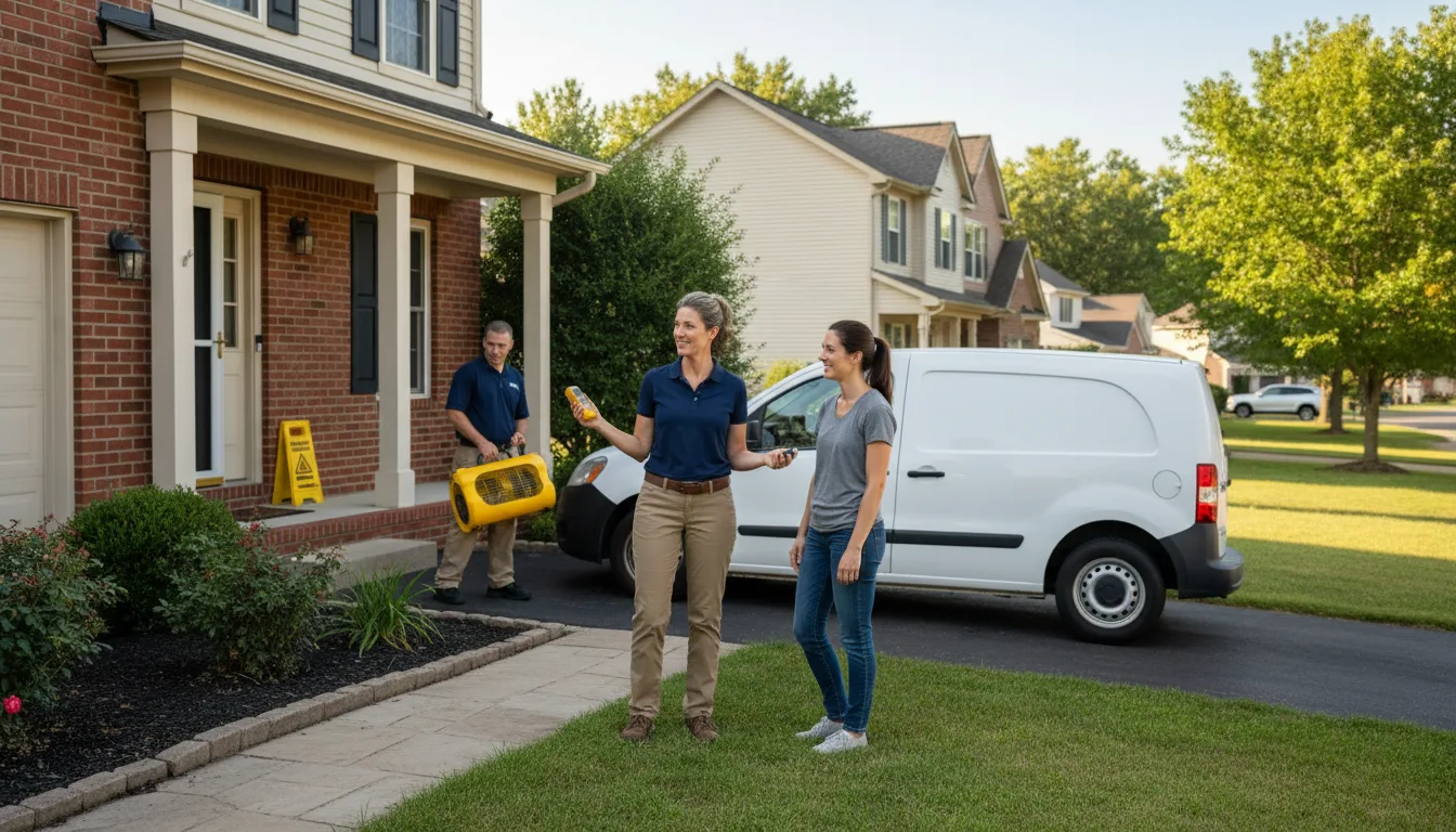 Residential water damage restoration in Daleville, MS